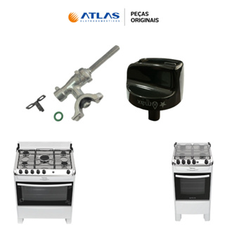 RAMAL REGISTRO REPOSIÇÃO + BOTÃO MANÍPULO ORIGINAL FOGÃO ATLAS FASTCOOK 4 E 5 BOCAS ENVIO IMEDIATO em Oferta na Shopee