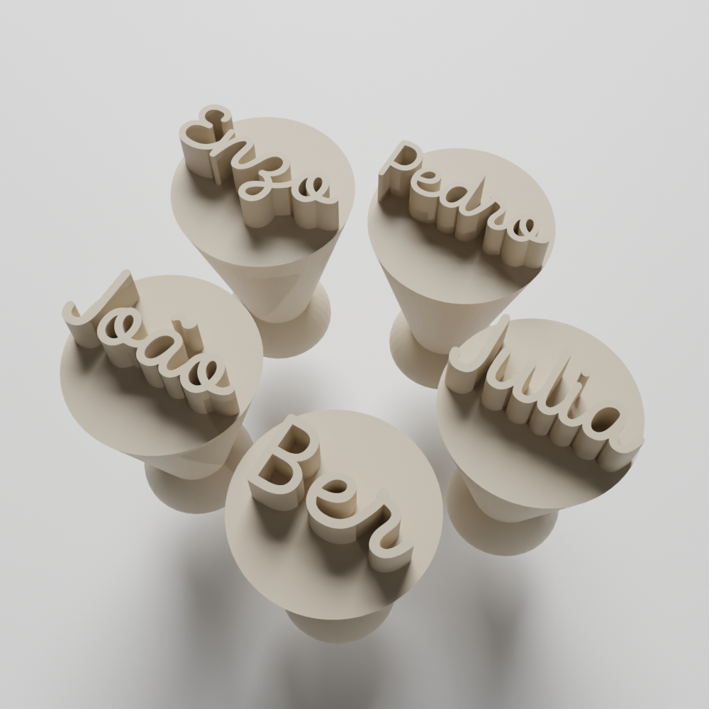 Carimbo para brigadeiro/docinho - Nome Personalizado em Oferta na Shopee