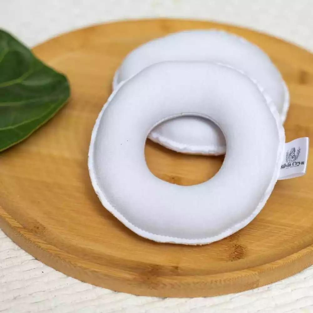 Rosquinhas de amamentação de algodão - protetor de seios de tecido 100% algodão