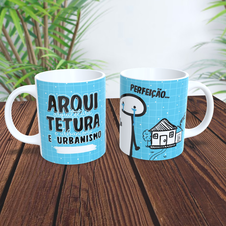 Caneca Flork para Profissionais de Arquitetura e Urbanismo – Perfeita para quem ama essa profissão!
