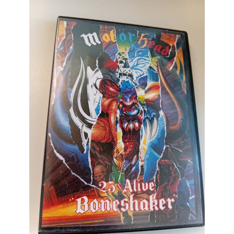 DVD motorhead 25 & alive boneshaker ótimo estado mídia e capa