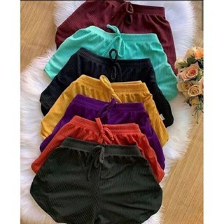 Short canelado curto verão Confortável | 2025 em Oferta na Shopee