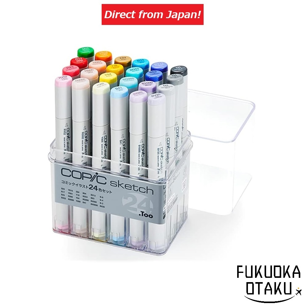 Copic Sketch Conjunto Básico 24 Cores【Direto do Japão】