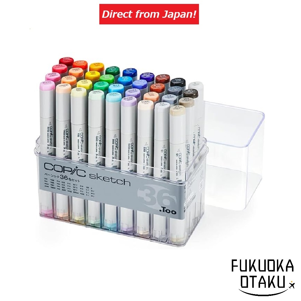 Copic Sketch Conjunto Básico 36 Cores【Direto do Japão】