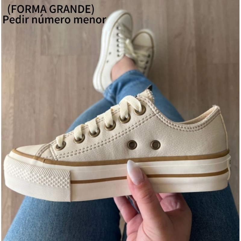 Tênis Star Casual Plataforma Areia Feminino