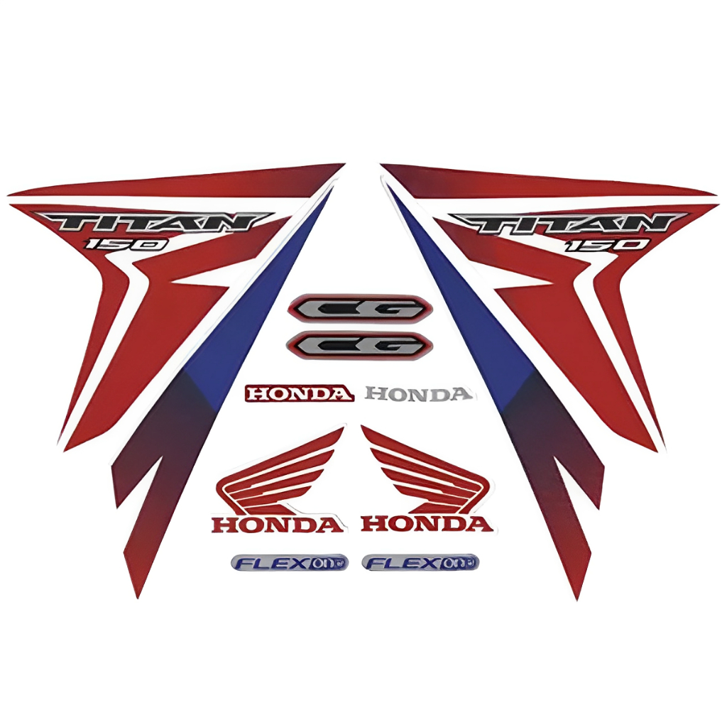 Kit Completo Faixa Adesiva Titan 150 2015 Esd Ex Cores em Oferta na Shopee