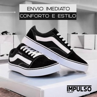 Tênis Skool casual, macio e confortável!