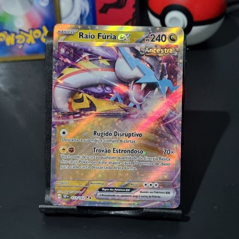 Carta Tcg Pomemon Raikou Raio Furia Ex
