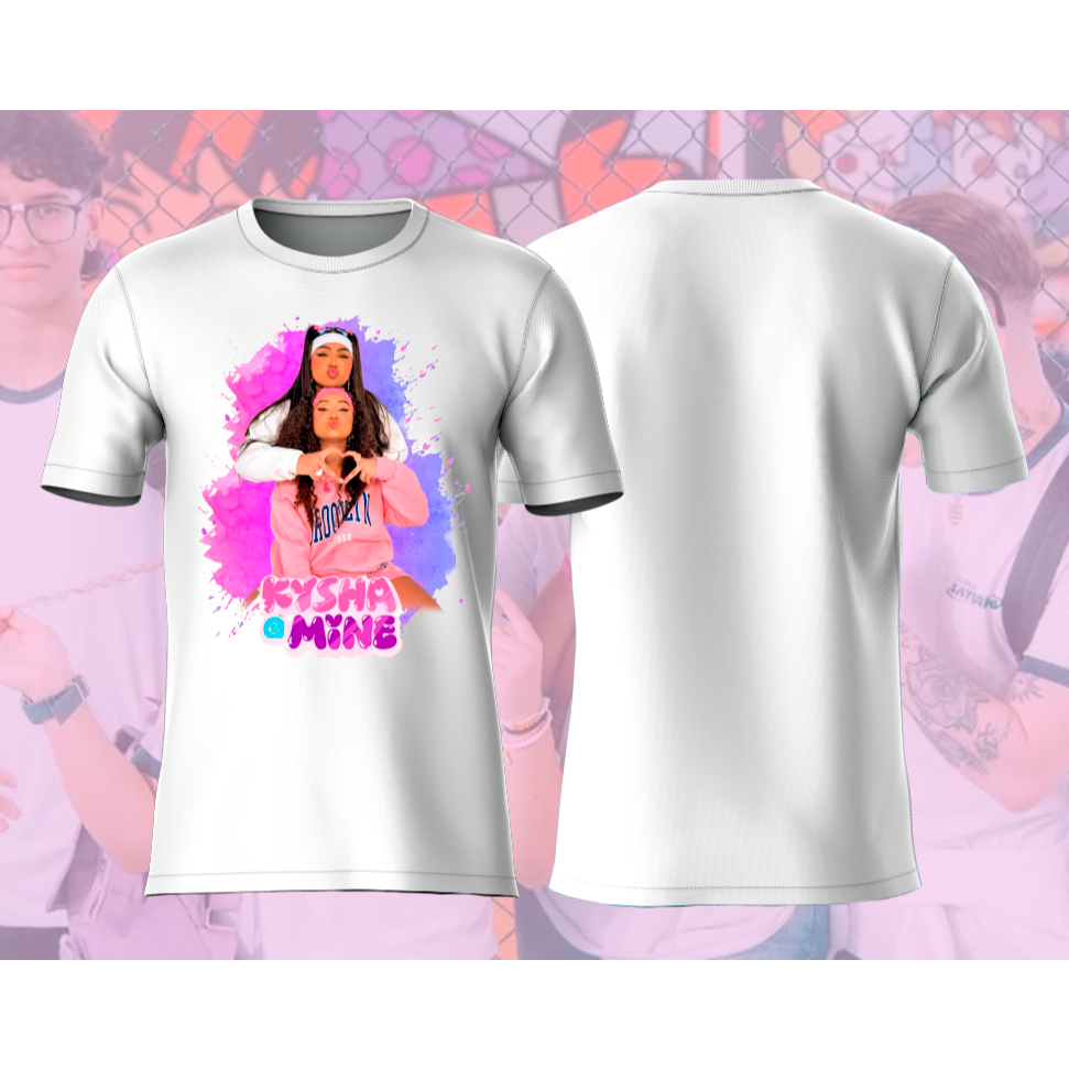Camiseta Infantil ou Adulta - Kisha e Mine LANCE DE ESCOLA em Oferta na Shopee