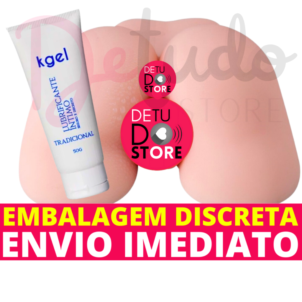 Masturbador Masculino + Lubrificante Íntimo Vagina Bunda Ânus Buceta Bumbum Silicone Sex Shop Sexy em Oferta na Shopee
