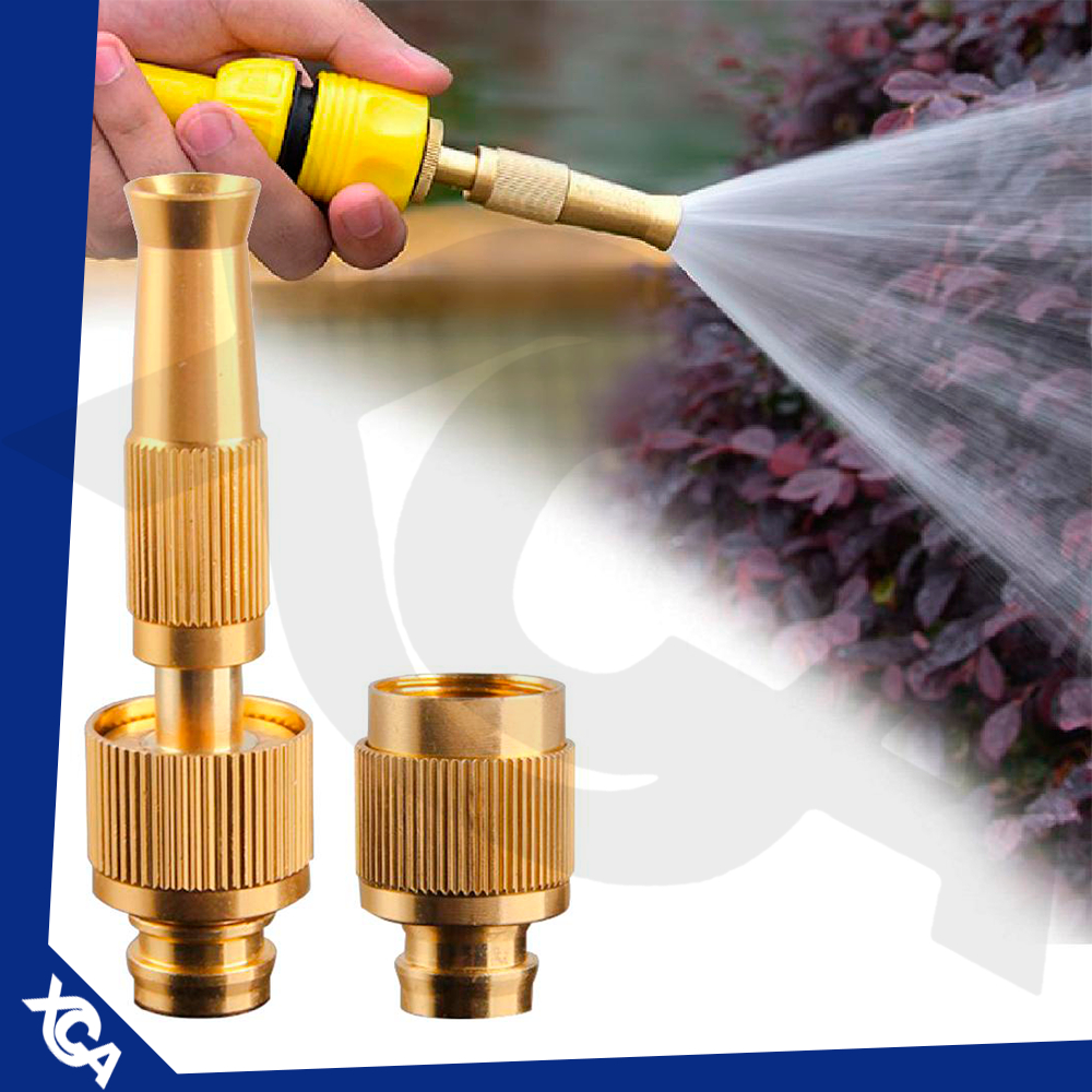 Kit 3 em 1 Bico de Alta Pressão para Mangueira – Esguicho Jardim + Conector Lava Jato em Oferta na Shopee