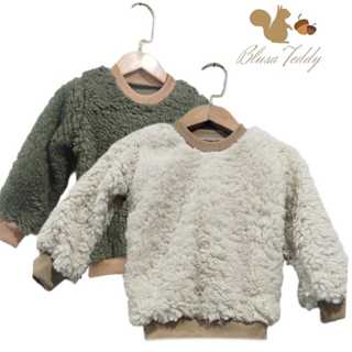 Blusa Infantil Pelúcia Manga Longa moda kids**& em Oferta na Shopee