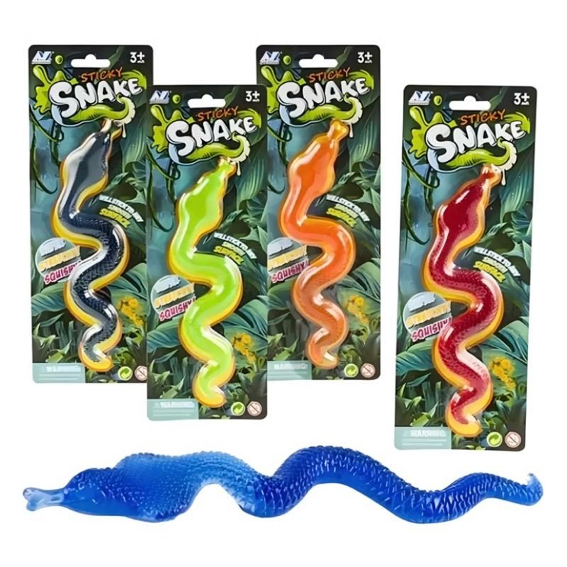 Cobra Gruda Gruda Sensorial Snake Sticky Super Elástica