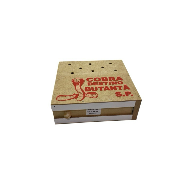 Caixa da cobra Pegadinha Butantã Brinquedo madeira infanil em Oferta na Shopee