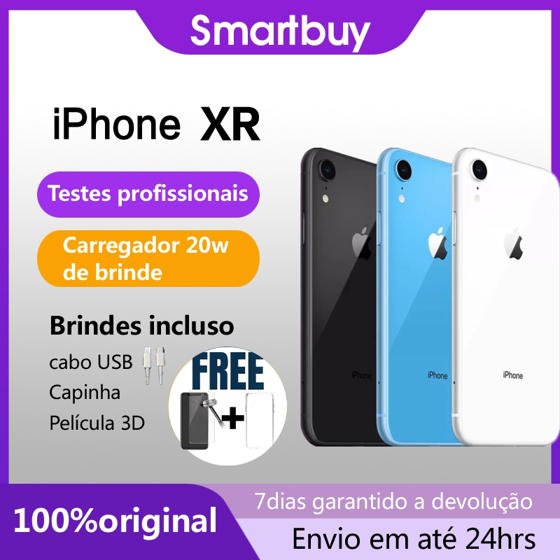 iPhone XR 128 GB vitrine original bateria 100% com NF e garantia