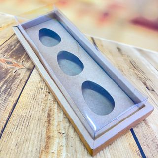 05 CAIXA PARA OVO TRIO 50G C/MOLD 8X26,3X5, KRFT, ASSK em Oferta na Shopee