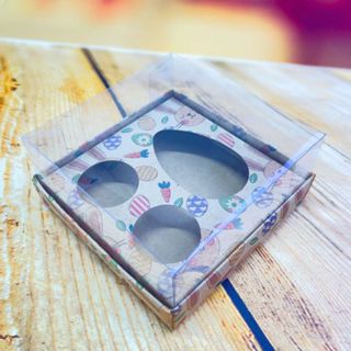 05 CAIXA PARA OVO 50G, C/2 BRIGADEIROS,ESTAMPA KRAFT, ASSK em Oferta na Shopee