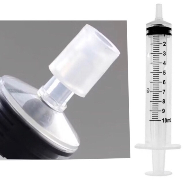 Kit Seringa para Perfume Decant 10ml + Adaptador Extrator Curto 50/100 Peças - Recarga Sem Desperdício Portátil Viage