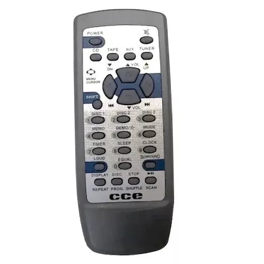 Controle Remoto Original P/ Som Cce Md 3200  / Md-3300 / Mdx90