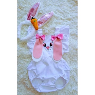 Romper, Salopete, Jardineira e Body Pascoa coelhinho branco com orelhas ENVIO IMEDIATO!!!! em Oferta na Shopee