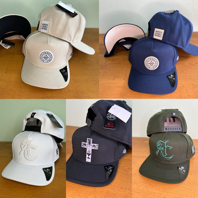 Boné AC anth co - regulagem Snapback - boné aba curva- Original