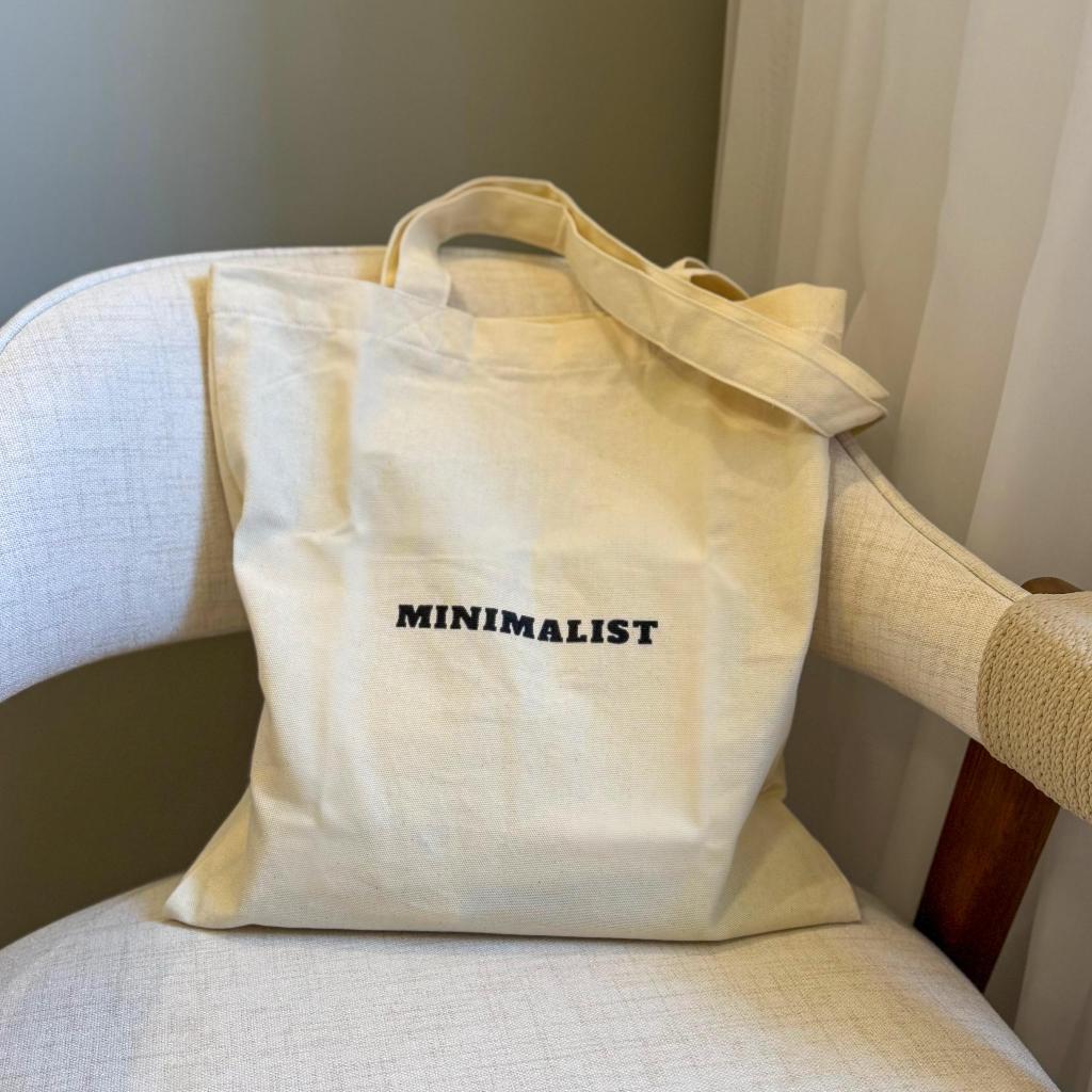 Ecobag Sacola em Sarja Algodão Cru - Minimalist