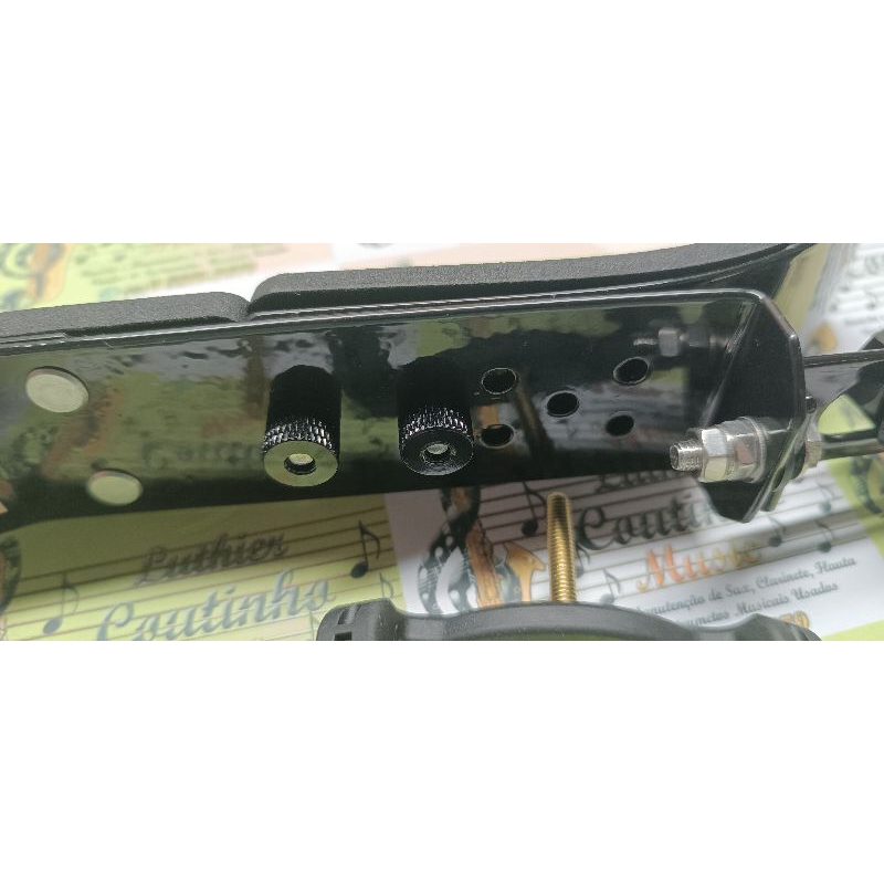 Espaleira Violino em Alumínio, 3/4 e 4/4 com regulagem + Breu 39g