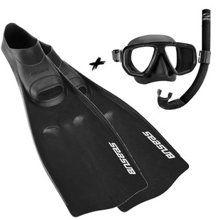 Kit Máscara e Snorkel Dua + Nadadeira Seasub