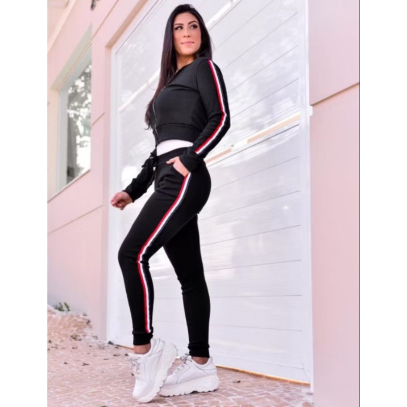 Calça Ribana Com Faixa Lateral