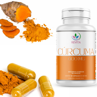 CURCUMA 60 CAPSULAS COM 600 MG  CURCUMA LONGA ORIGINAL  ALÇAFRÃO DA TERRA em Oferta na Shopee