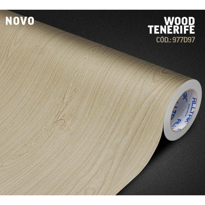 Adesivo Amadeirado Wood Tenerife Rolo Vinil Auto Colante Lavável Decoração Parede Moveis Arquitetura
