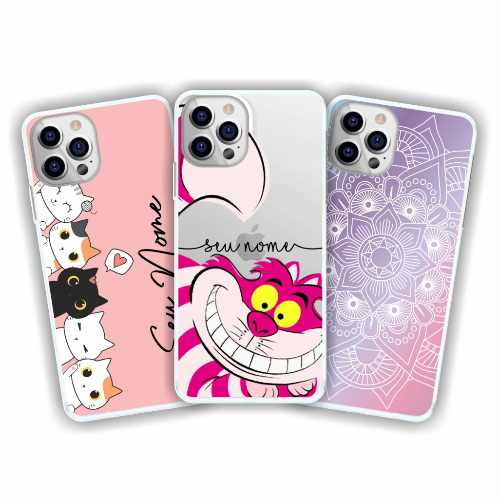 Capa de celular Gamer capa personalizada Gato Mandala Sol Mil Cairão ao teu lado capinha