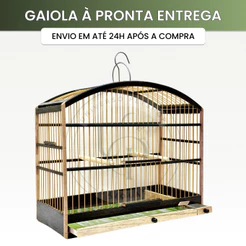 Gaiola De Passeio Simples Para Pássaros Pequenos Coleiro Papacapim