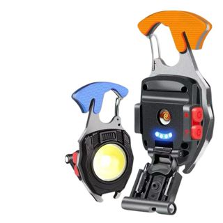 Mini Lanterna Cob Chaveiro Mosquetão Recarregável -TOP PARA  ENVIAR MAIS RAPIDO em Oferta na Shopee