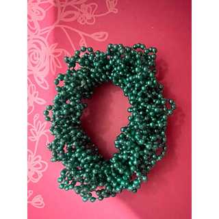 Scrunchie Frufru Perolas colorida Luxo