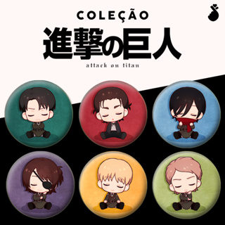 Bottons - shingeki no kyojin (Attack on titan ataque nos titãs eren mikasa levi armin) em Oferta na Shopee