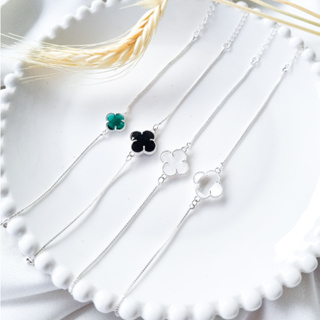 Pulseira Trevo Virgínia Banho de Prata 925  Folheado – Acabamento Premium, Sorte e Elegância em Oferta na Shopee