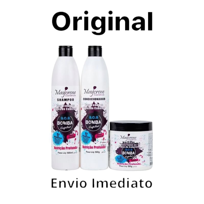 Original kit bomba Rapunzel SOS Cabelo 3x