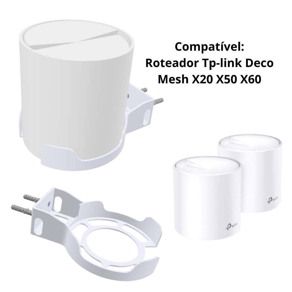 Suportes de Parede Roteador Tp-link Deco Mesh X20 X50 X60
