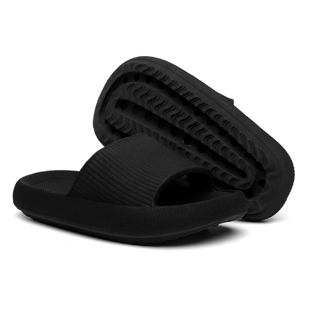Chinelo Nuvem Original Preto Ortopédico Slide Fly Feet Macia Leve Confortável Resistente Do 30 Ao 45