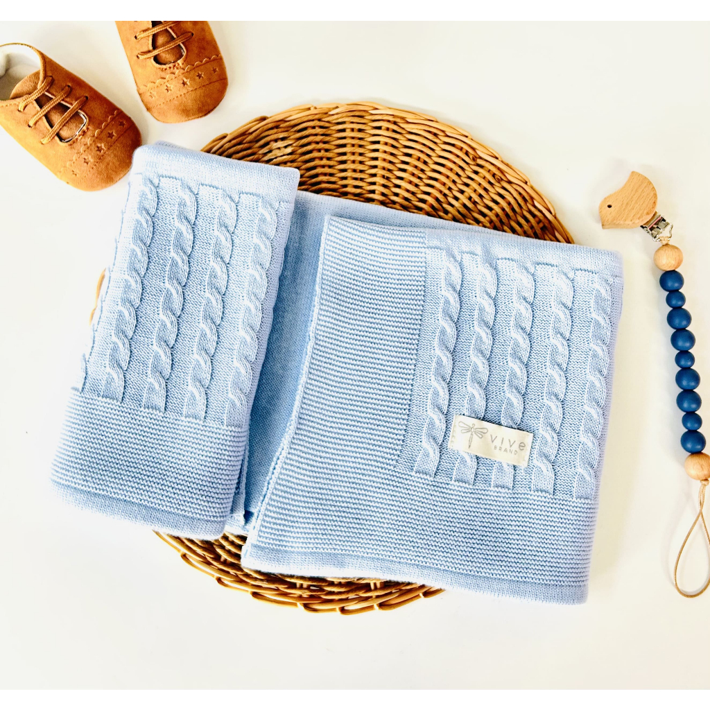 Cobertor Mantinha Bebê Tricot Saída Maternidade Infantil Recém Nascido Menino Menina Tranças