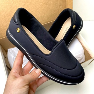 Tênis Feminino Modare Ortopédico Calce Fácil Preto Casual em Oferta na Shopee