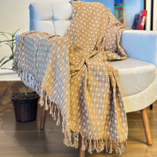 PROTETOR MANTA TIJOLINHO PARA SOFÁ E CAMA DECORATIVA G ALGODÃO