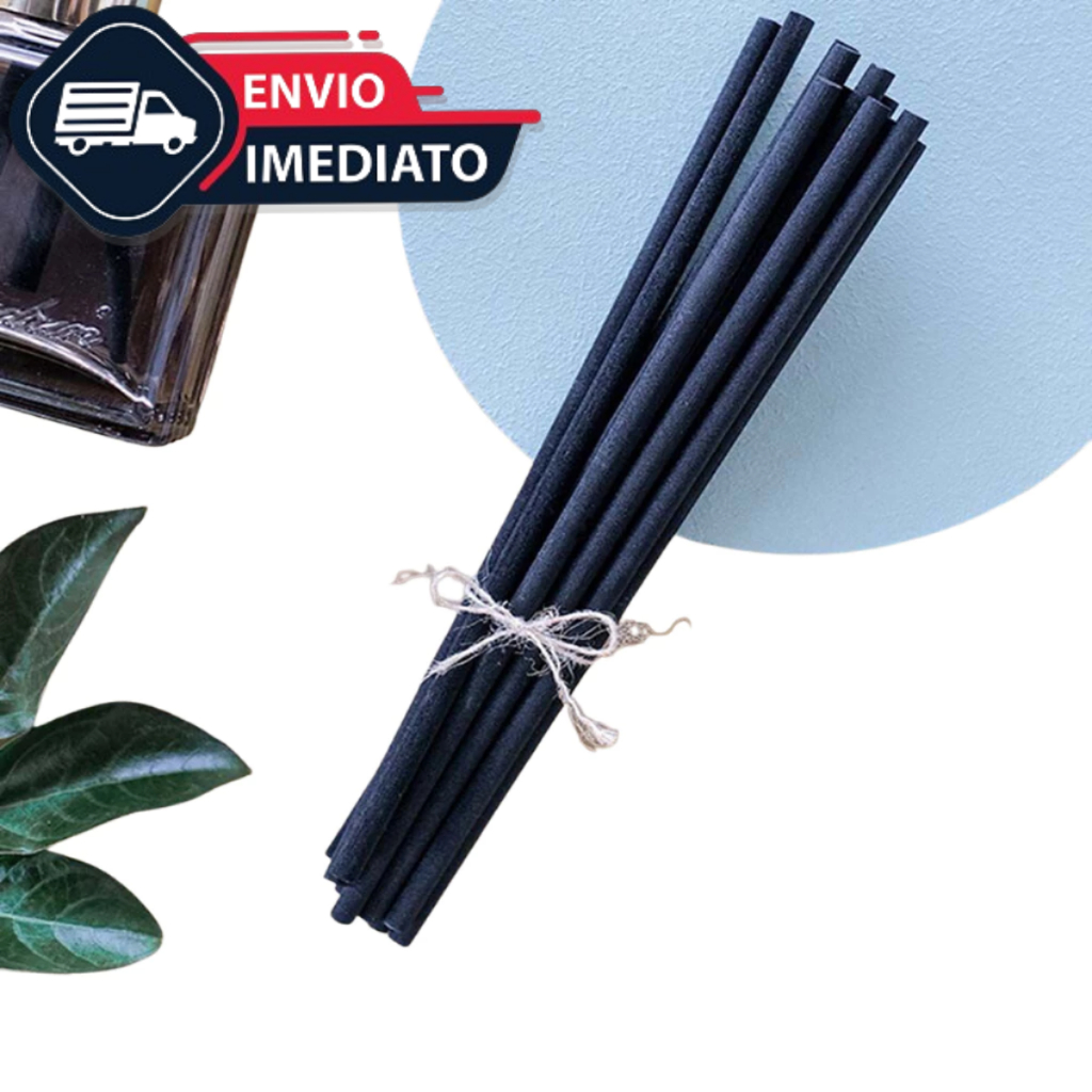 Kit 30 Varetas de Fibra para Difusor Aromatizador de Ambientes Preto Branco e Madeira em Oferta na Shopee