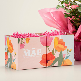 Caixa Quadrada Para Flores e Presentes Dia Das Mães - Amor de Mãe (05 unidades) em Oferta na Shopee