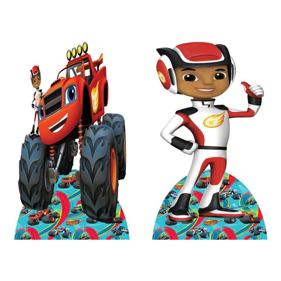 blaze monster machine kit decoração de festa infantil 4 display de mesa 20cm