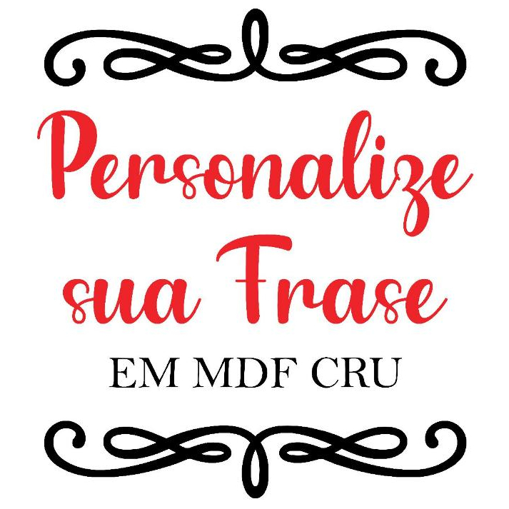 Frase Personalizada em MDF  Kit Palavras Parede - Frase de Parede + Mini aplique MDF cru