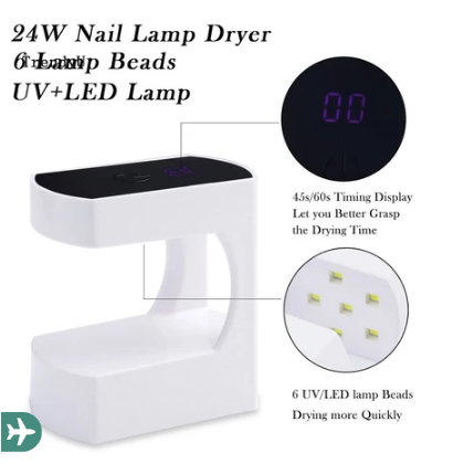 Mini Lâmpada Led USB De Mesa Com Clipe Flexível UV Para Unhas