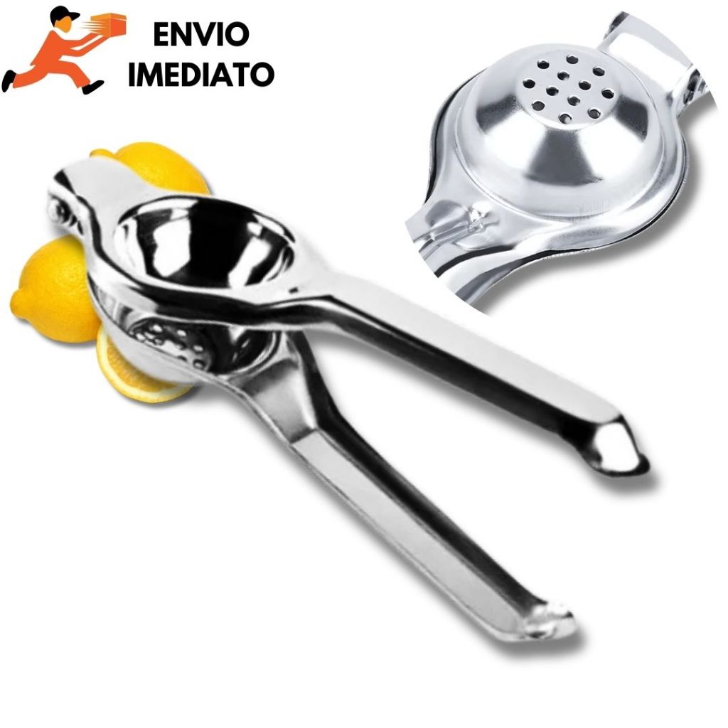 Espremedor Chef Gourmet De Limão Aço Inox Maciço Super Forte