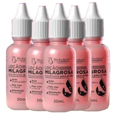 kit 6 Loção Milagrosa 30 ml para os Pés Bio Instinto em Oferta na Shopee